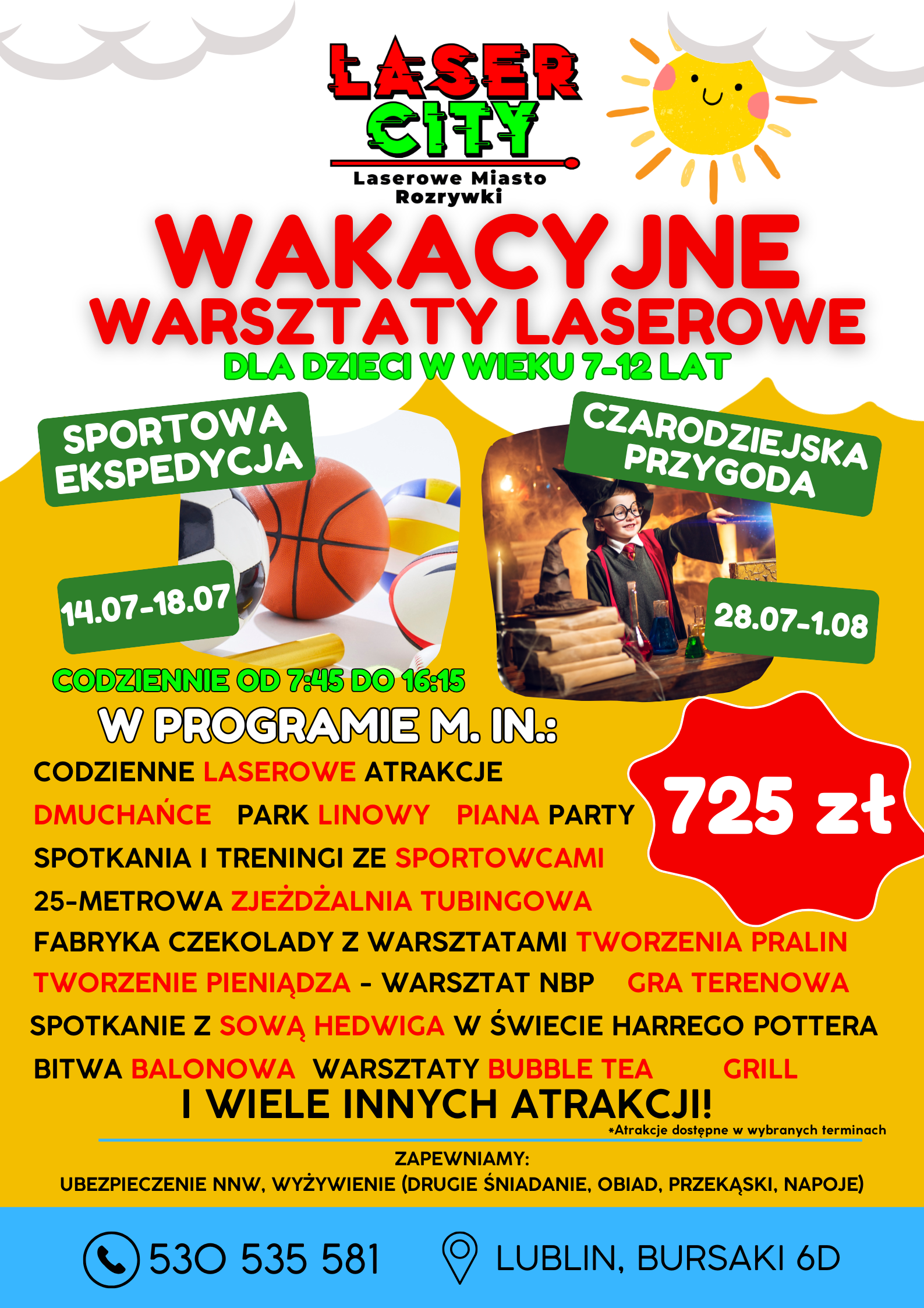 Plakat warsztaty letnie 2025 Warsztaty letnie 2025